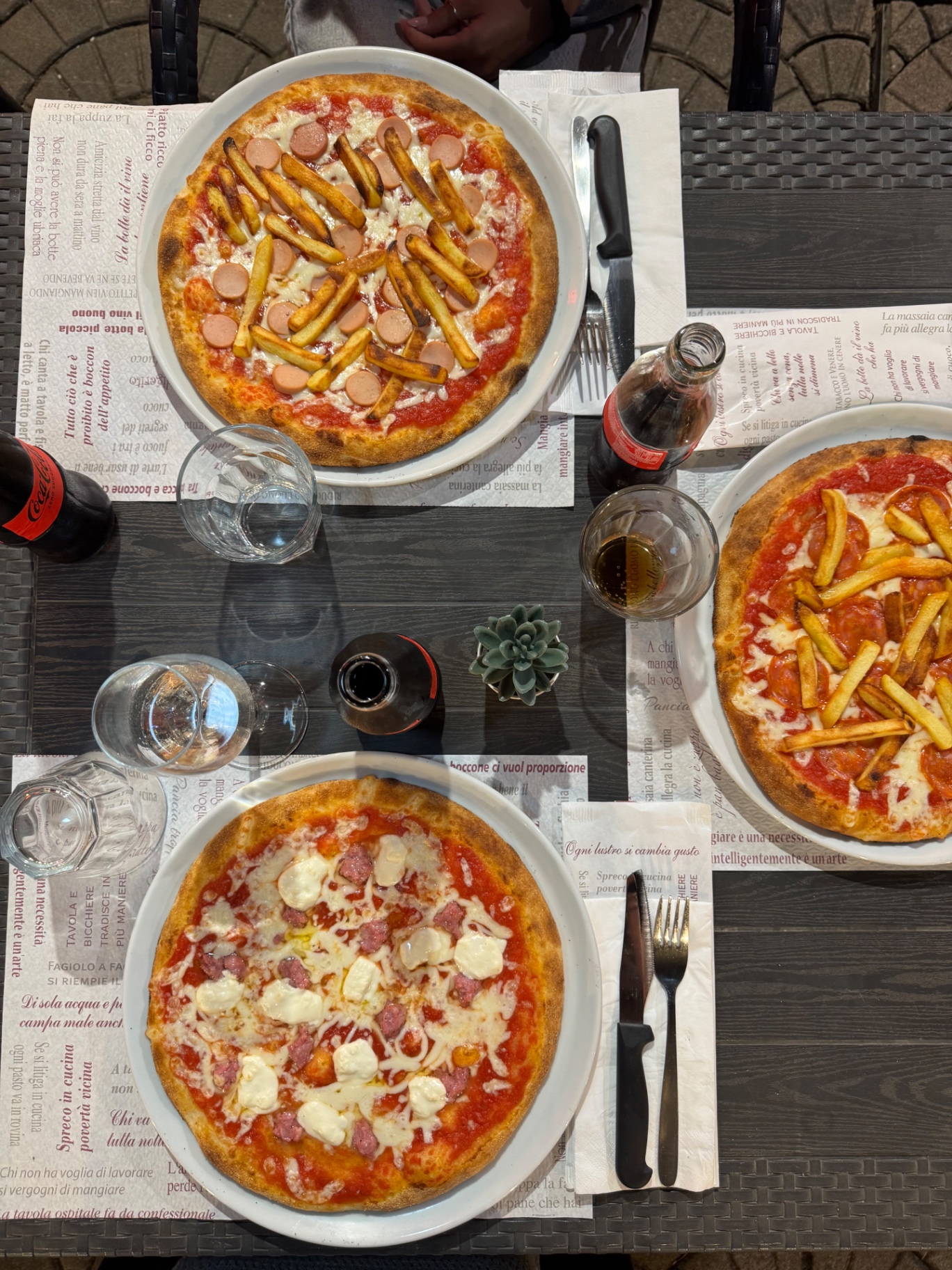 Our pizzas